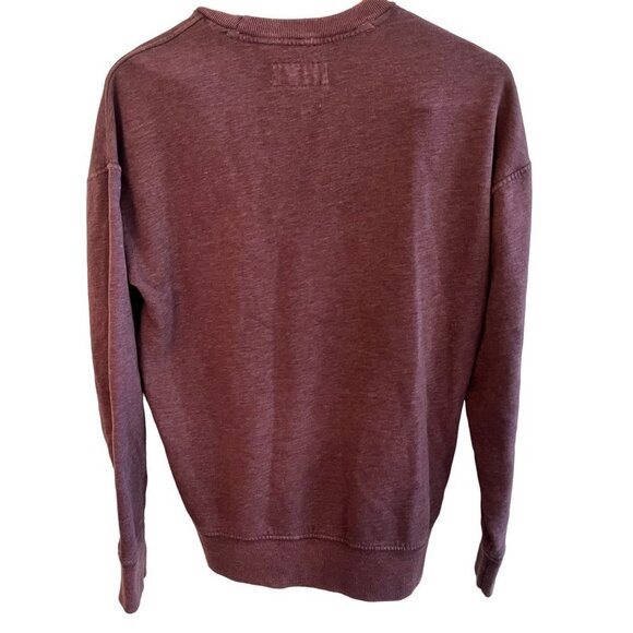 ABERCROMBIE & Fitch Relaxed Sweater Womens S‎ Small Red Fleece Lined Swea… - Picture 2 of 9